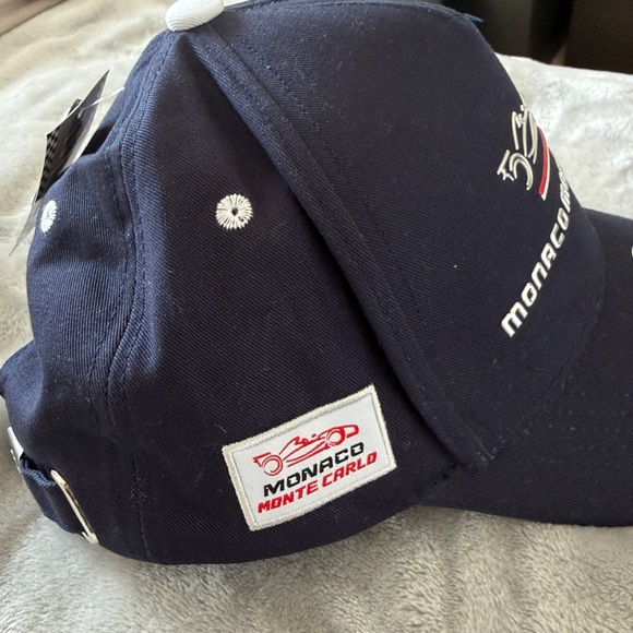 Navy Embroidered Racing Cap - Picture 2 of 7